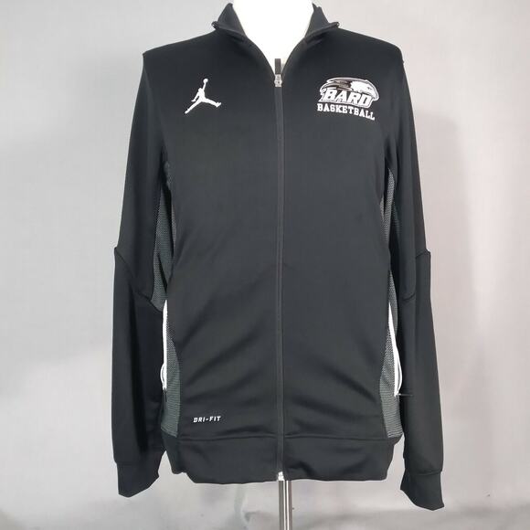 Nike Air Jordan Jacket Mens Medium Black Dri-Fit Bard Collage Basketball - Picture 1 of 12